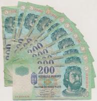 1998-2007. 200Ft (10x) T:vegyes