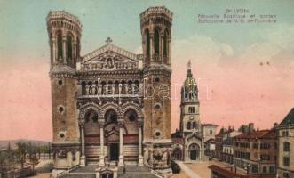 Lyon, Nouvelle Basilique et ancien Sanctuaire de N.-D. de Fourviére / the new basilica and the old sanctuary (b)