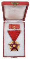 1957. "Vörös Csillag Érdemrend" korai változat, aranyozott, zománcozott bronz kitüntetés m...