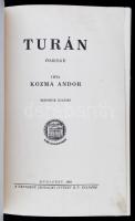 Kozma Andor: Turán. Ősrege. 2. kiadás. Bp., 1926, Pantheon. (Globus ny.) 188 p. Kiadói foltos, kissé...