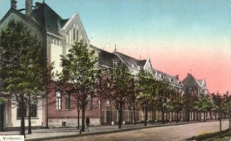 Vinkovci, Vinkovce; Magyar iskola, utca / street, Hungarian school