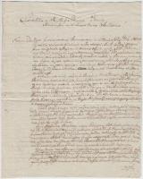 1799  Csáktornya, a Platthy-család azonosítatlan tagjának latin nyelvű levele előkelő személyiséghez, nagyrészt különféle családi ügyekben, 4 p.