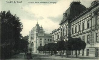 Hradec Králové, Odborná skola zámecnická a synagoga / locksmith school, synagogue