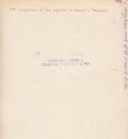cca 1920 Kerny István (1879-1963): Paprika ültetvény öntözésére szolgáló szerkezet Szegeden, felirat...