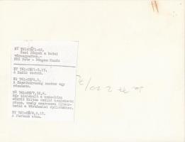 1976 Budapest, az épülő Hilton szálloda, feliratozott fotó, felül gémkapocs nyoma, 18x24 cm