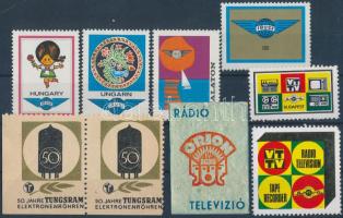 9 db levélzáró bélyeg