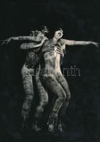 cca 1985 Kulcsár György: Carmina Burana, feliratozott fotóművészeti alkotás, 17,5x12,5 cm