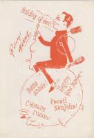 Rátonyi Róbert karikatúra (nem képeslap)