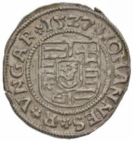 1527. Denár Ag "Szapolyai János" (0,60g) T1-,2 apró rep. Hungary 1527. Denar Ag "John I" (0,60g) C:AU,XF tiny crack  Huszár 881., Unger I.: 699.l