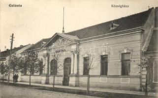 Galánta, Községháza, kiadja Adamko Béla / town hall