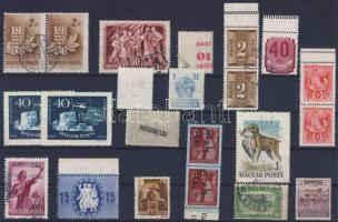 1918-1955 17db bélyeg klf nyomású, fogazási eltérésekkel
