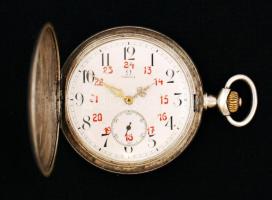 Omega ezüst (Ag.) zsebóra, jelzett, működik, bruttó 86,4 g