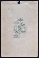 cca 1890 Magyar csendőrtiszt díszegyenruhában, kitüntetésekkel. Barteky VIctor, Mohács fotój / Hunga...