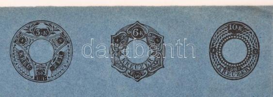 1850 Osztrák pénzügyigazgatás bélyegzett szignetta-lap 20 szignettával magyaroszági használatra UI (...