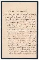 1882 Arany László (1844-1898) saját kezű levele  sógorának, Szél Kálmán nagyszalontai esperesnek, Arany János hagyatéki ügyeiről írva, A levélben felsorolja az Arany után hátramaradt vagyont, és javaslatokat tesz bizonyos részei felosztása tárgyában. 3 beírt oldal + boríték VÉDETT!