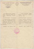 1944 Svájci követségi menlevél budapesti zsidó személy részére /  1944 Schutzpass issued by the Embassy of Switzerland for a Hungarian Jewish man