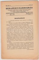 1934 Budapesti sakkújság. Főszerk.: Muhr Gyula. 1. évf. 1. szám (megjelent: 1934-1935), számos érdek...