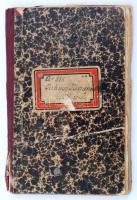 1930-1935 Kiskundorozsma, szülészeti forgalmiadókönyv, benne számos okmánybélyeggel