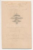 1861 Rudolf és Gizella koronahercegek gyermekkori  képe. Langerer, Wien, / 1861 Photo of Kornprinz R...