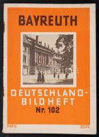 Bayreuth, die Stadt Richard Wagners. Berlin, Universum-Verlagsanstalt (Deutschland-Bildheft 102.). Ismertető füzet, rengeteg képpel, papírkötésben, jó állapotban.