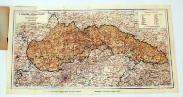 [1939] A "Felvidék" közigazgatási térképe, 1:900000, Magyar Földrajzi Intézet Rt., a borít...
