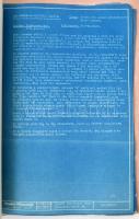 1950 a Sztálin Vasmű (ma: Dunai Vasmű) áramköri leírásai, rajzokkal, mappába fűzve