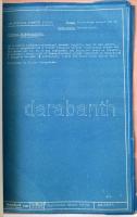 1950 a Sztálin Vasmű (ma: Dunai Vasmű) áramköri leírásai, rajzokkal, mappába fűzve