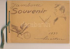 1933 Gödöllő, Jamboree Souvenir. Márton Lajos grafikáit tartalmazó 40 lapos füzet / 1933  Gödöllő, Jamboree Souvenir 40 graphics of Lajos Marton 21x14 cm