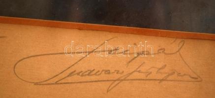 1929 Portré fiatal papról, Szicpál M. Károly fotó, jelzett, üvegezett keretben, 22x17cm