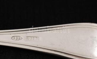 Ezüst fűszerkanál, Ag., nettó:14gr., jelzett, 13cm /Silver spoon spice, Ag, net., Indicated 14gr, 13...