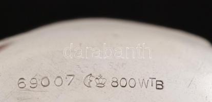 Ezüst tálka, magas peremű  Ag., nettó:72gr., jelzett, d:10cm /Silver Bowl, Ag-edged high net. 72gr, ...