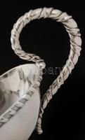 Ezüst füles kiöntő,  Ag., nettó:192gr., jelzett,17x10cm /Silver jug-eared, Ag, net.. 192gr, marked, ...