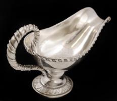 Ezüst füles kiöntő,  Ag., nettó:192gr., jelzett,17x10cm /Silver jug-eared, Ag, net.. 192gr, marked, ...