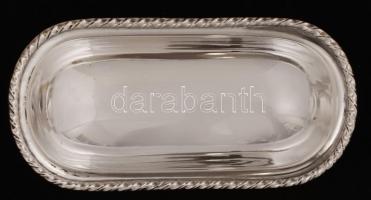 Ezüst, oroszlántalpas fogpiszkálótartó,  Ag., nettó:55gr., jelzett,10x2,5cm/ Silver Lion foot toothp...