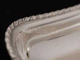 Ezüst, oroszlántalpas fogpiszkálótartó,  Ag., nettó:55gr., jelzett,10x2,5cm/ Silver Lion foot toothp...