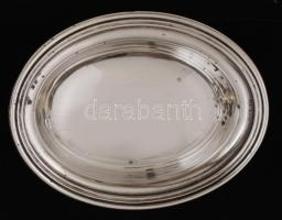 Ezüst, lábas kínáló,  Ag., nettó:60gr., jelzett, kis hibával, cca 4x10cm/ Silver Bowl, Ag., net.., 6...