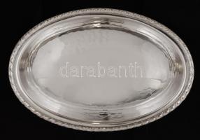 Ezüst, lábas kínáló,  Ag., nettó:68gr., jelzett, 4x13cm/ Silver Bowl, Ag., net.., 68gr, marked,  4x1...