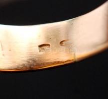 Arany,  citrin köves gyűrű, Au., 14K,bruttó: 8,7gr., jelzett,  méret: 58 / Gold, citrine stone ring,...