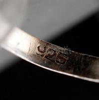 Ezüst gyűrű, Ag., nettó: 1,9gr., jelzett, méret:62 /Silver ring, Ag, net.. 1,9gr, marked, size: 62