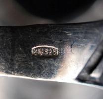 Ezüst gyűrű, Ag., nettó: 4,7gr., jelzett, méret:54 /Silver ring, Ag, net.. 4,7gr, marked, size: 54