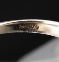 Ezüst gyűrű kővel, Ag., bruttó: 2,5gr., jelzett, méret:55 /  Silver ring with stone, Ag, gross: 2,5g...