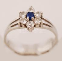 Ezüst gyűrű kővel, Ag., bruttó: 1,9gr., jelzett, méret:50 /  Silver ring with stone, Ag, gross: 1,9gr, marked, size: 50