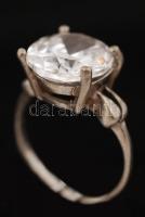 Ezüst gyűrű kővel, Ag., bruttó: 3,5gr., jelzett, méret:50 /  Silver ring with stone, Ag, gross: 3,5g...