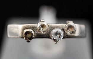 Ezüst gyűrű kővel, Ag., bruttó: 2,9gr., jelzett, méret:56 /  Silver ring with stone, Ag, gross: 2,9g...