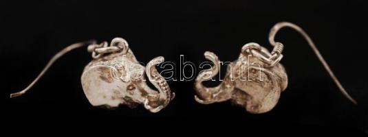 Ezüst fülbevaló, Ag., nettó: 6,4gr., jelzett /Silver earrings, Ag, net. 6,4gr., marked