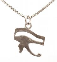 Ezüst nyaklánc medállal, Ag., nettó: 7,7gr., jelzett, 48cm / Silver necklace with pendant, Ag, net. ...