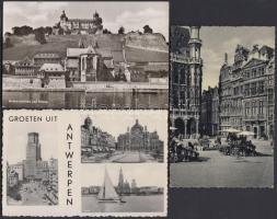36 európai képeslap a 40-es 50-es évekből közte 14 francia, 1 török