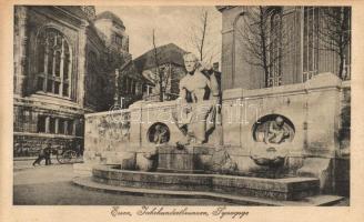 Essen, Jahrhundertbrunnen, Synagoge / fountain, synagogue (fl)