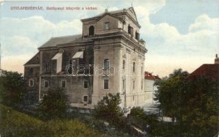Gyulafehérvár, Alba Iulia; Batthyanyi könyvtár a várban, kiadja Schaser Ferenc / library in the castle (EK)