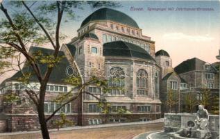 Essen, Synagoge, Jahrhundertbrunnen / fountain, synagogue (EK)